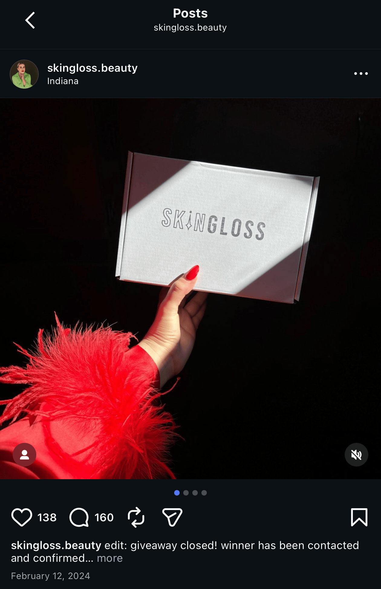 Skingloss giveaway packaging