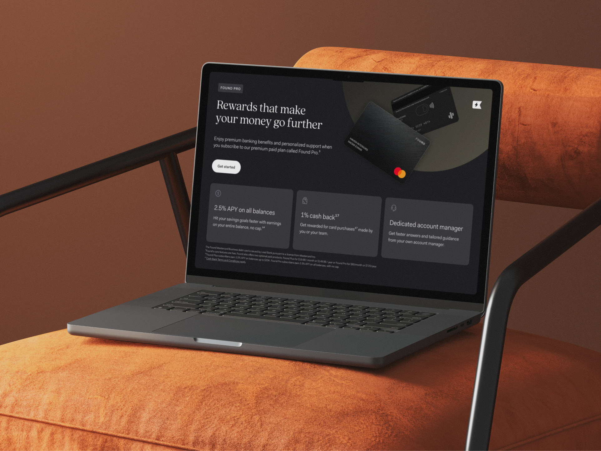 Found Plus — premium tier marketing design