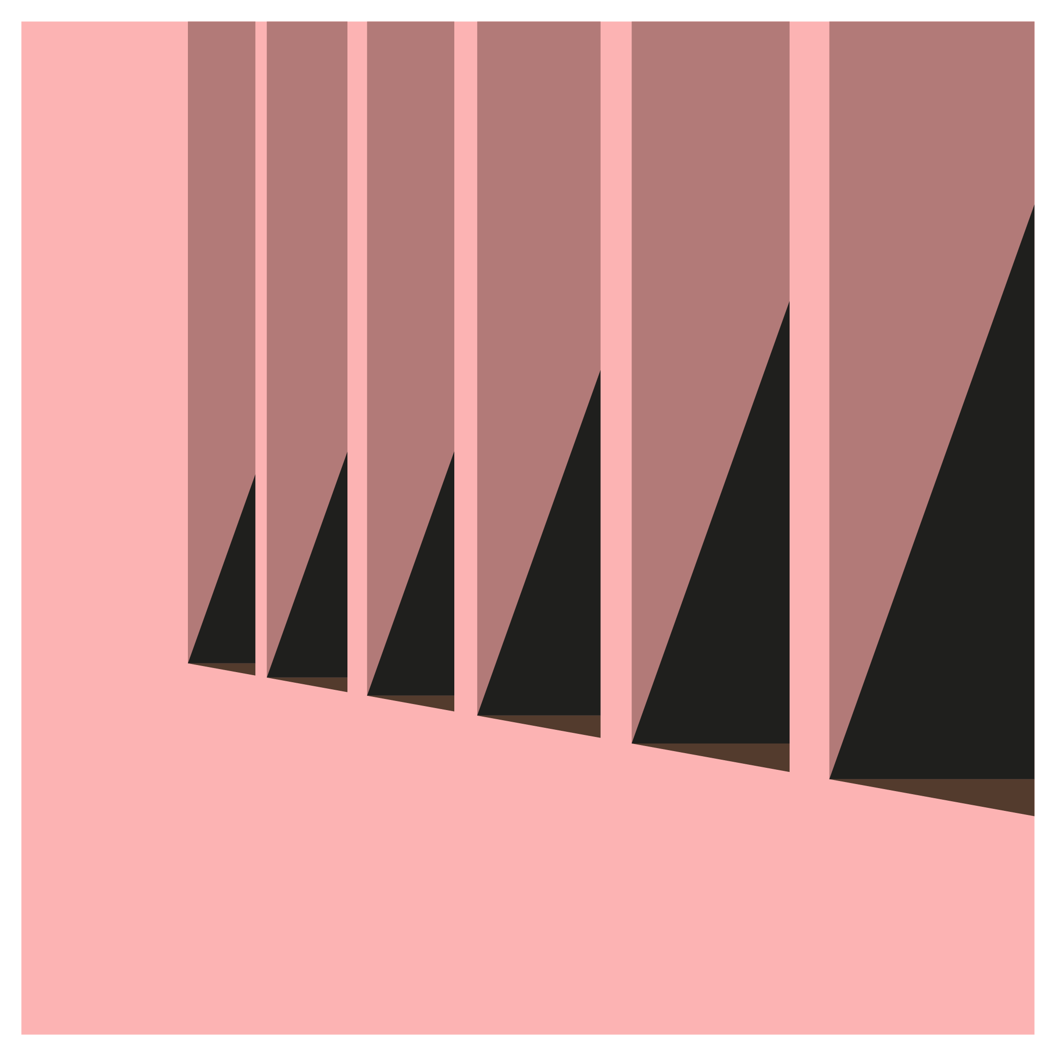 Pink triangles architecture illustration