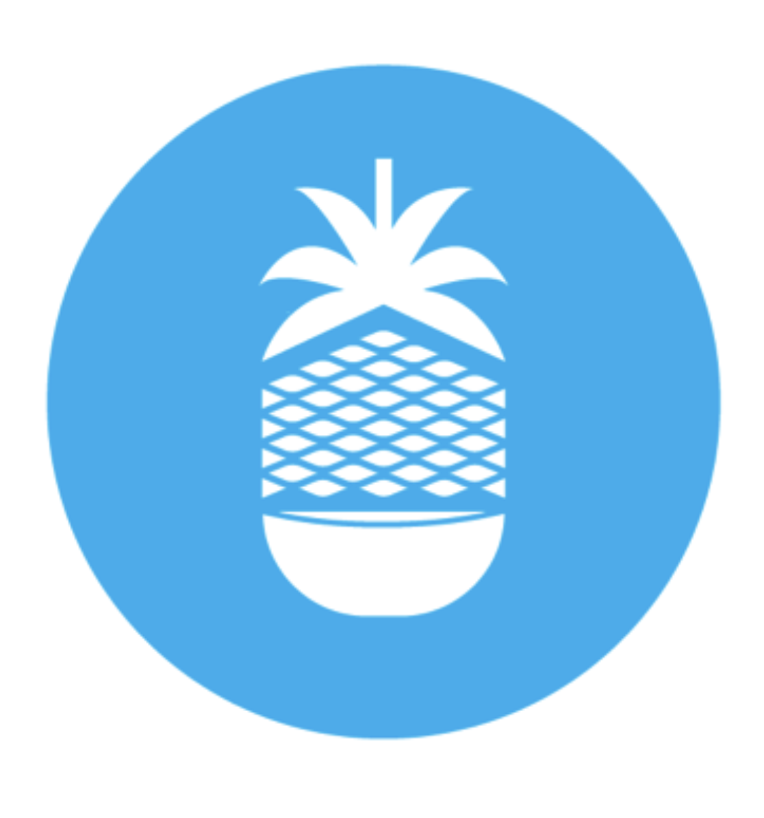 Blue Pineapple pineapple icon mark