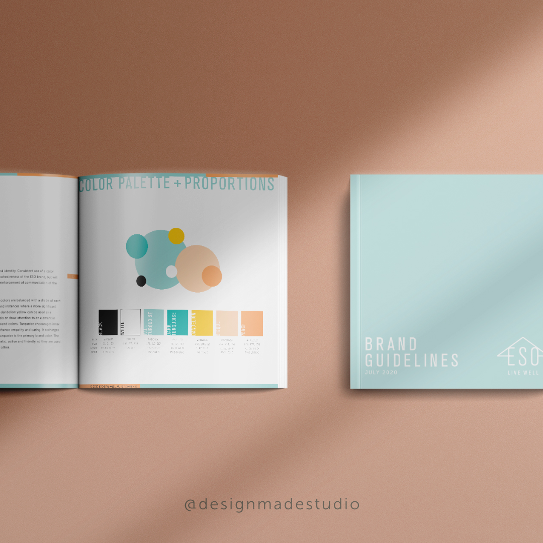 Brand guidelines mockup