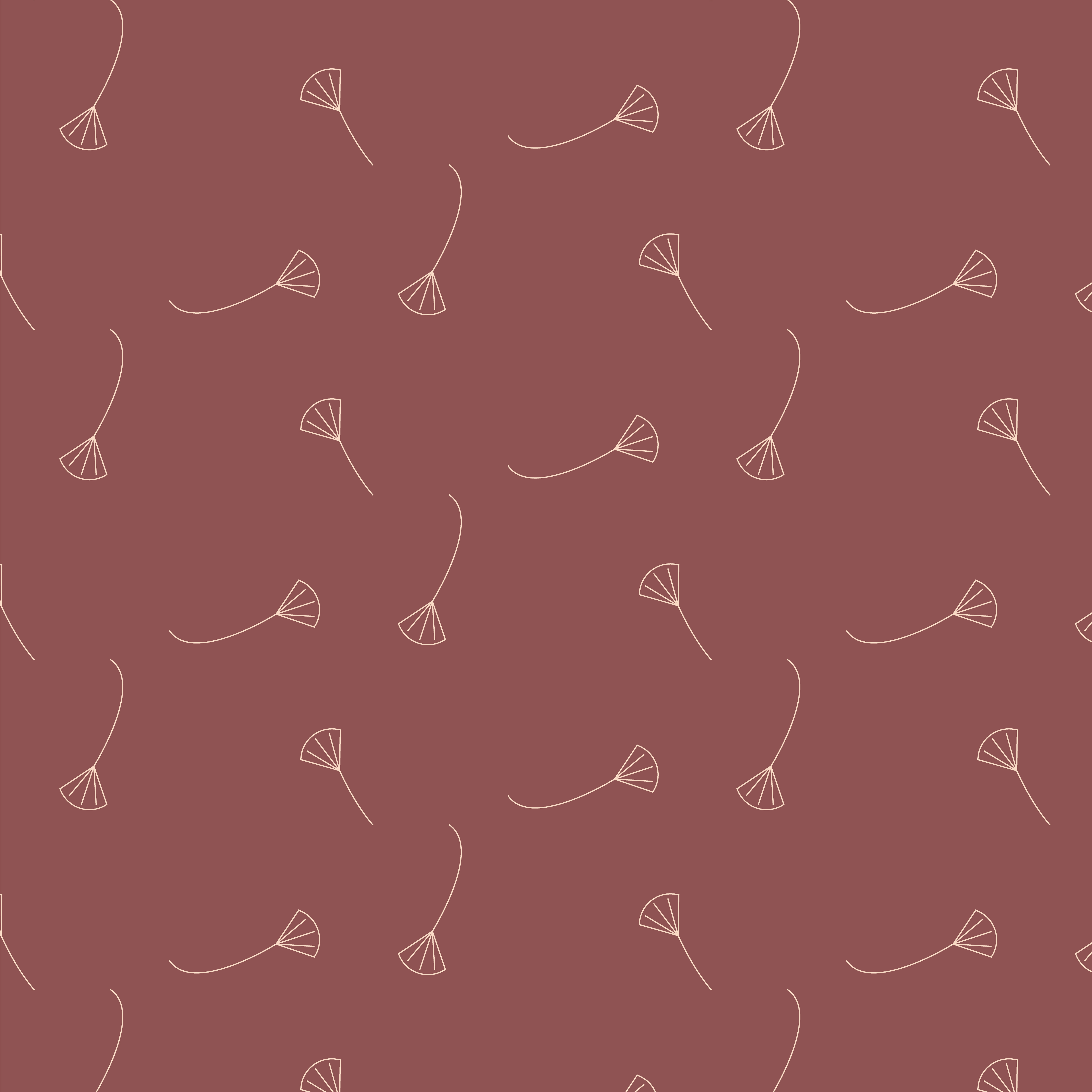 Dandelion pattern tile