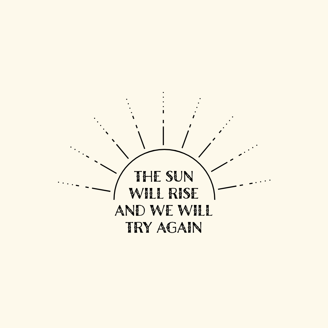 Sun will rise minimal illustration