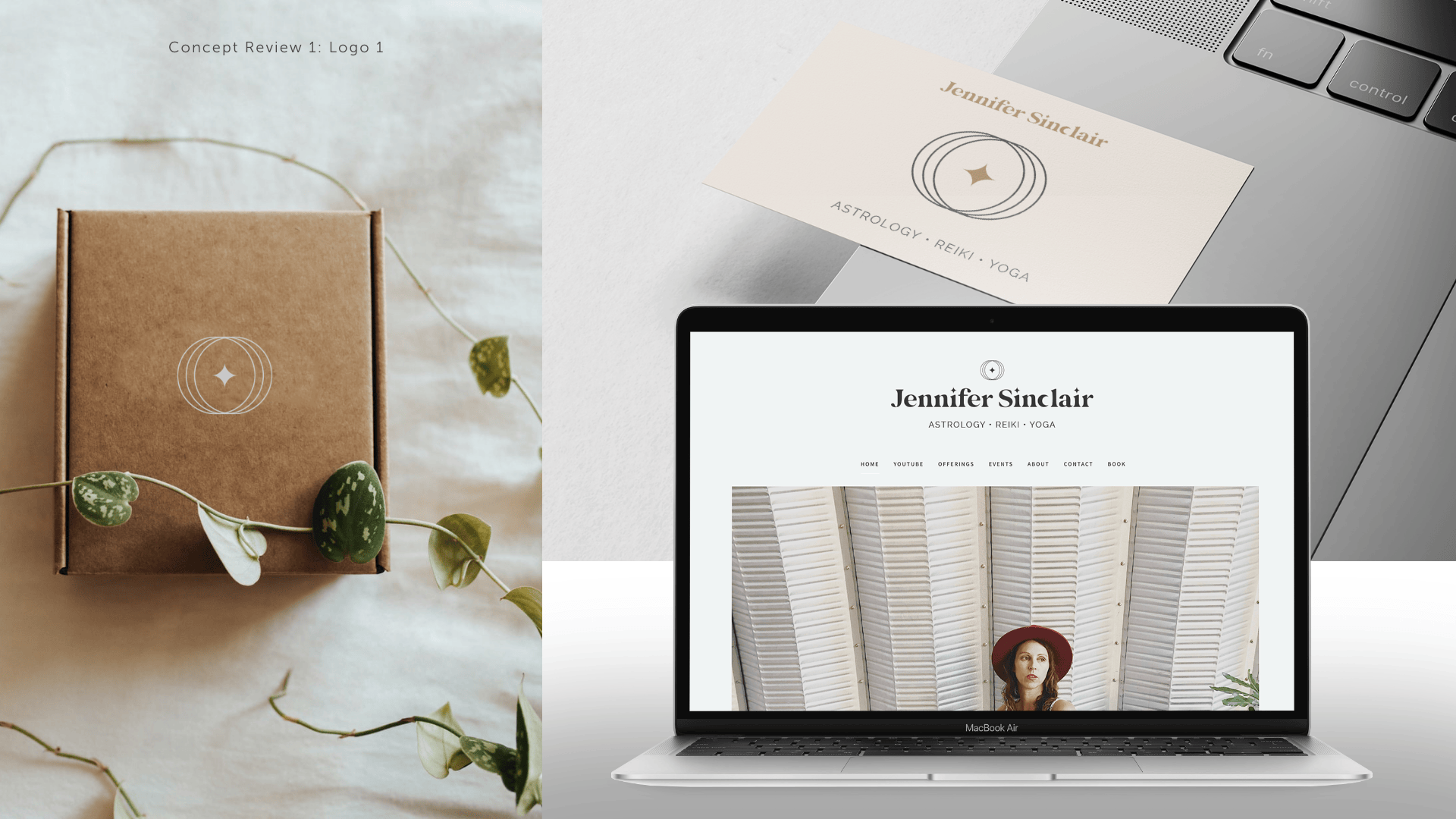 Jennifer Sinclair brand mockup