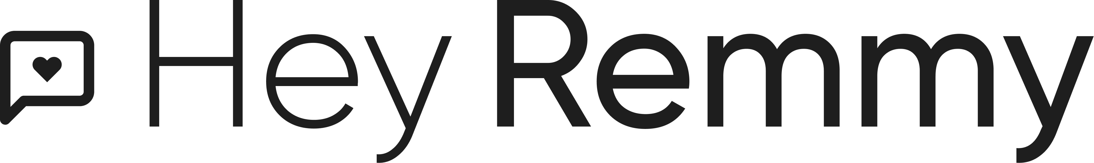 Hey Remmy primary wordmark